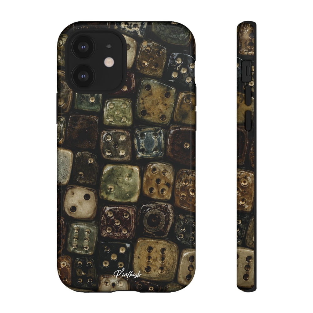 Vintage Dice Tile Phone Case