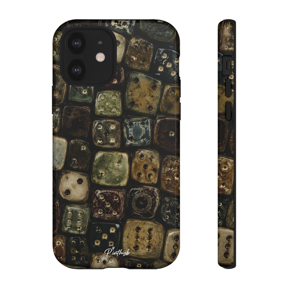 Vintage Dice Tile Phone Case
