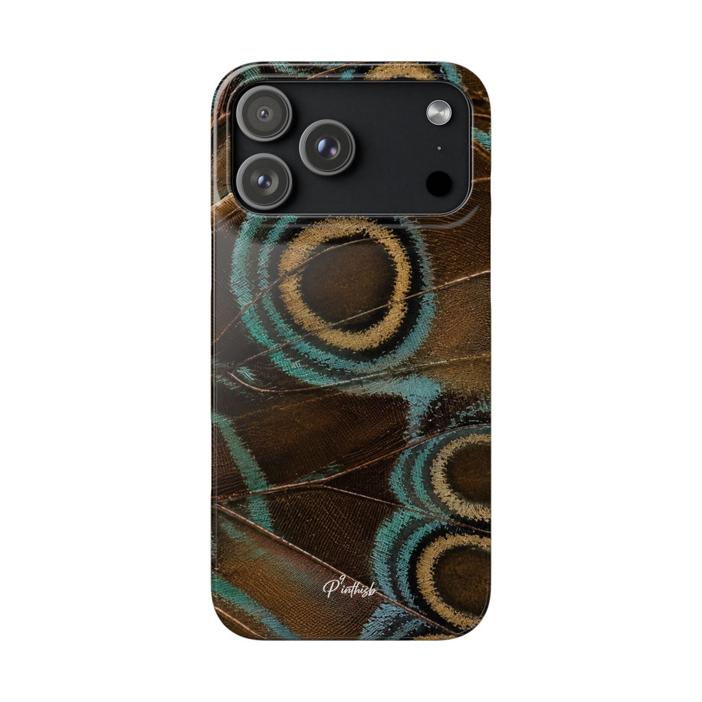 Peacock Feather Pattern Snap Case