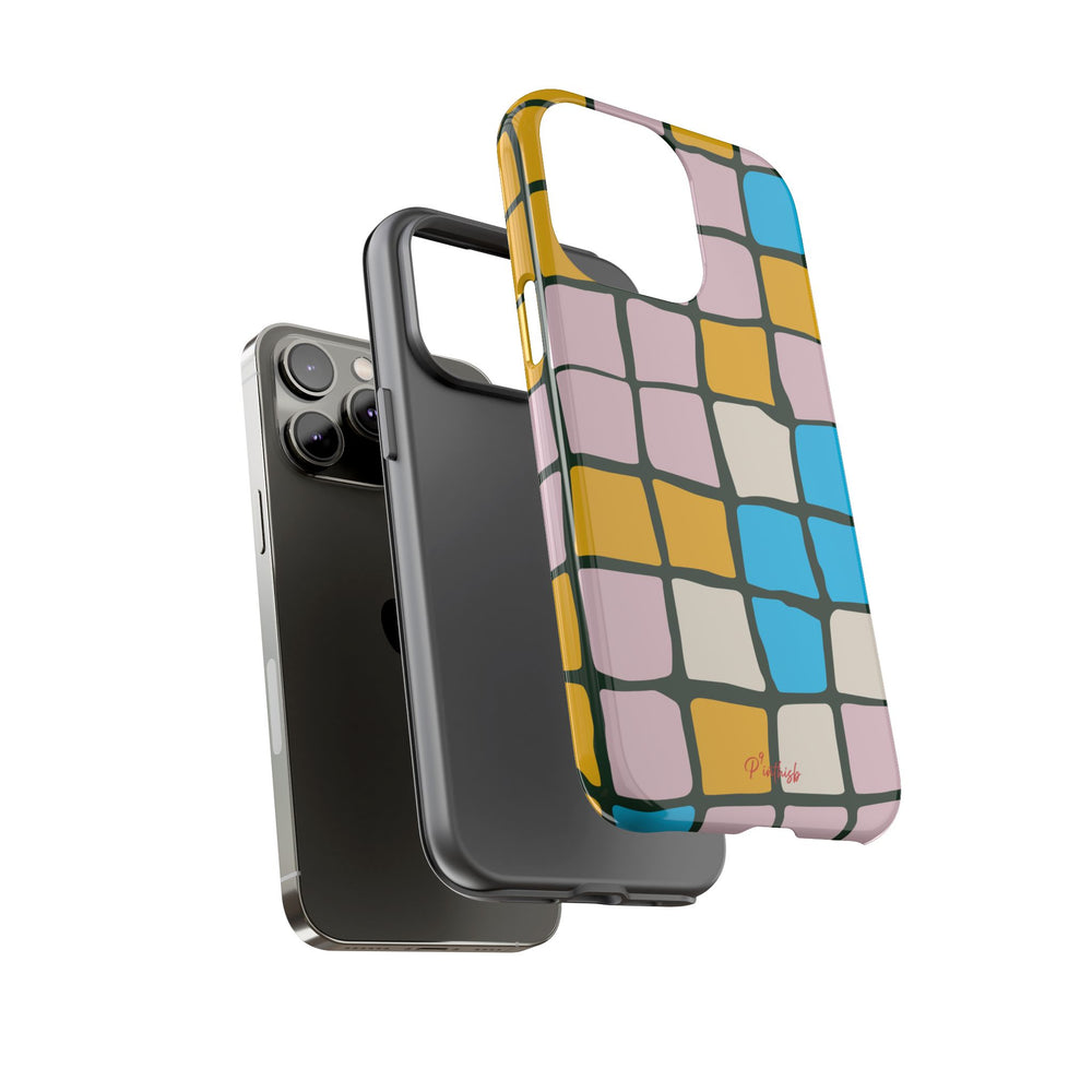 Color Grid Tough Phone Case