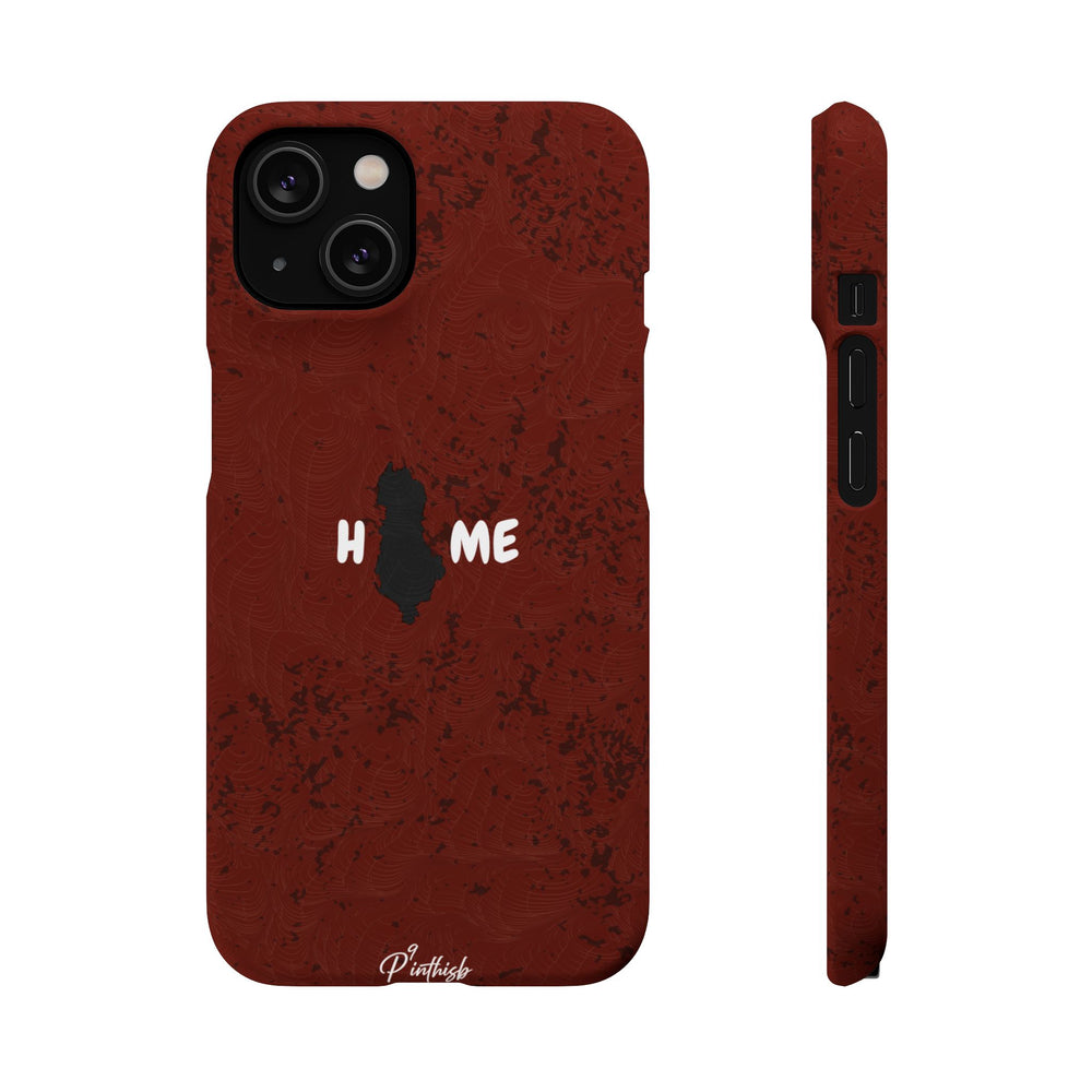 "HOME" Albania Snap Case