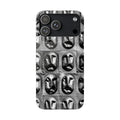Metallic Mask Grid Snap Case