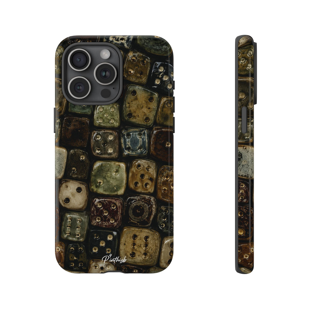 Vintage Dice Tile Phone Case
