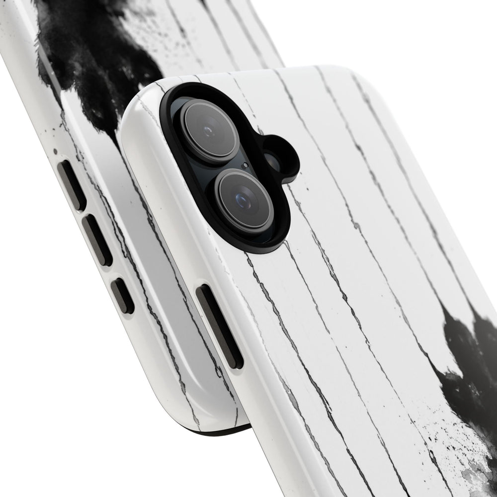 Black Ink Paw Print Tough Case
