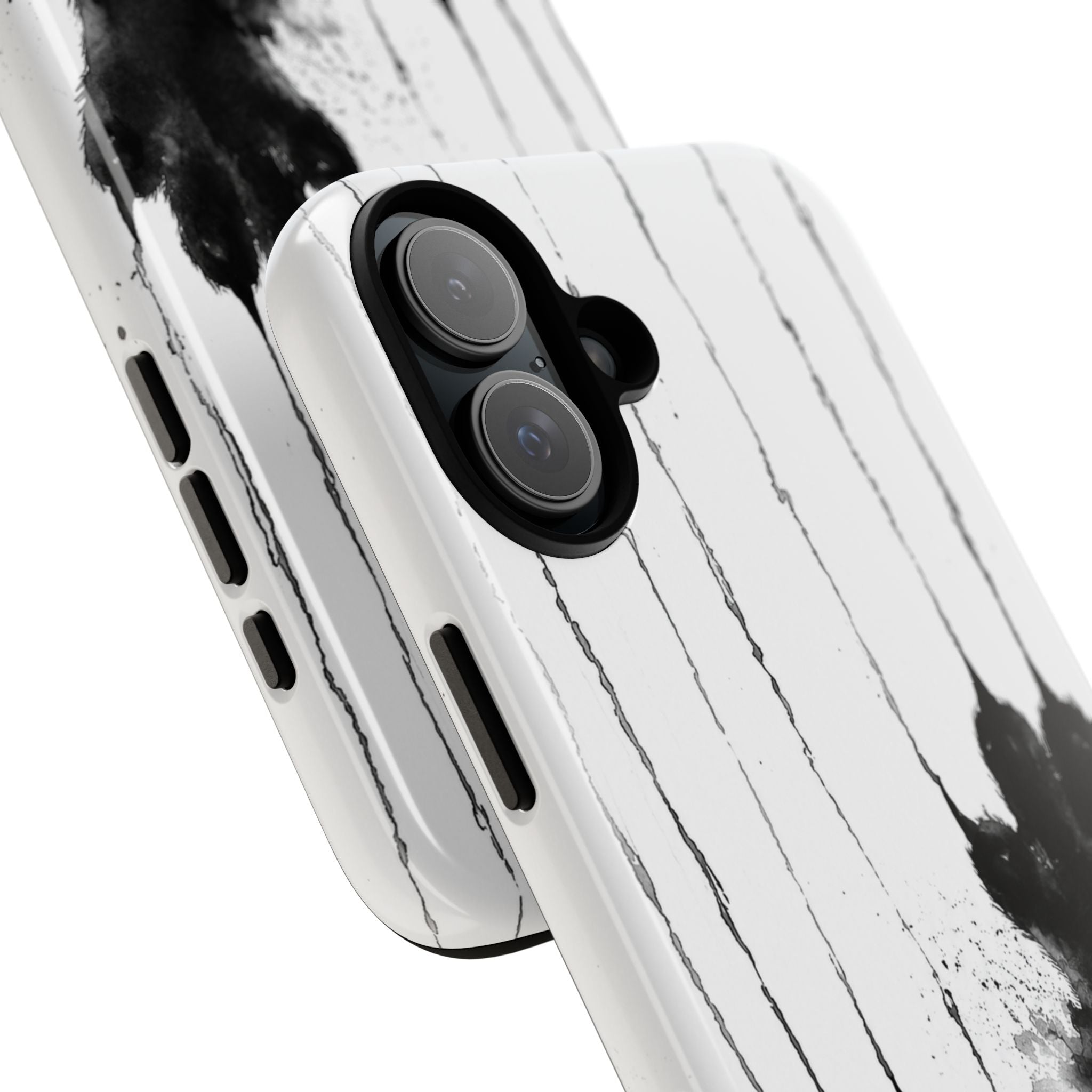 Black Ink Paw Print Tough Case
