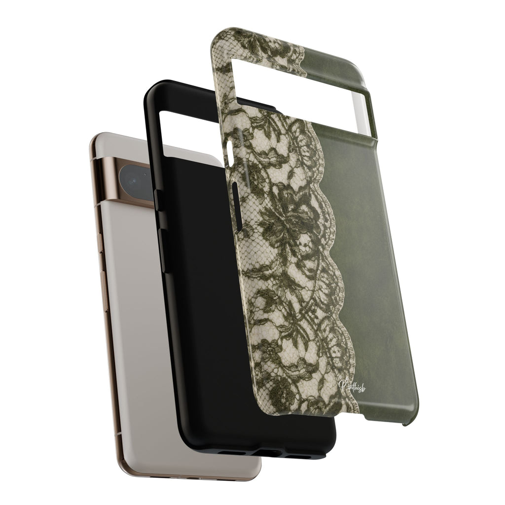 Olive Lace Tough Case