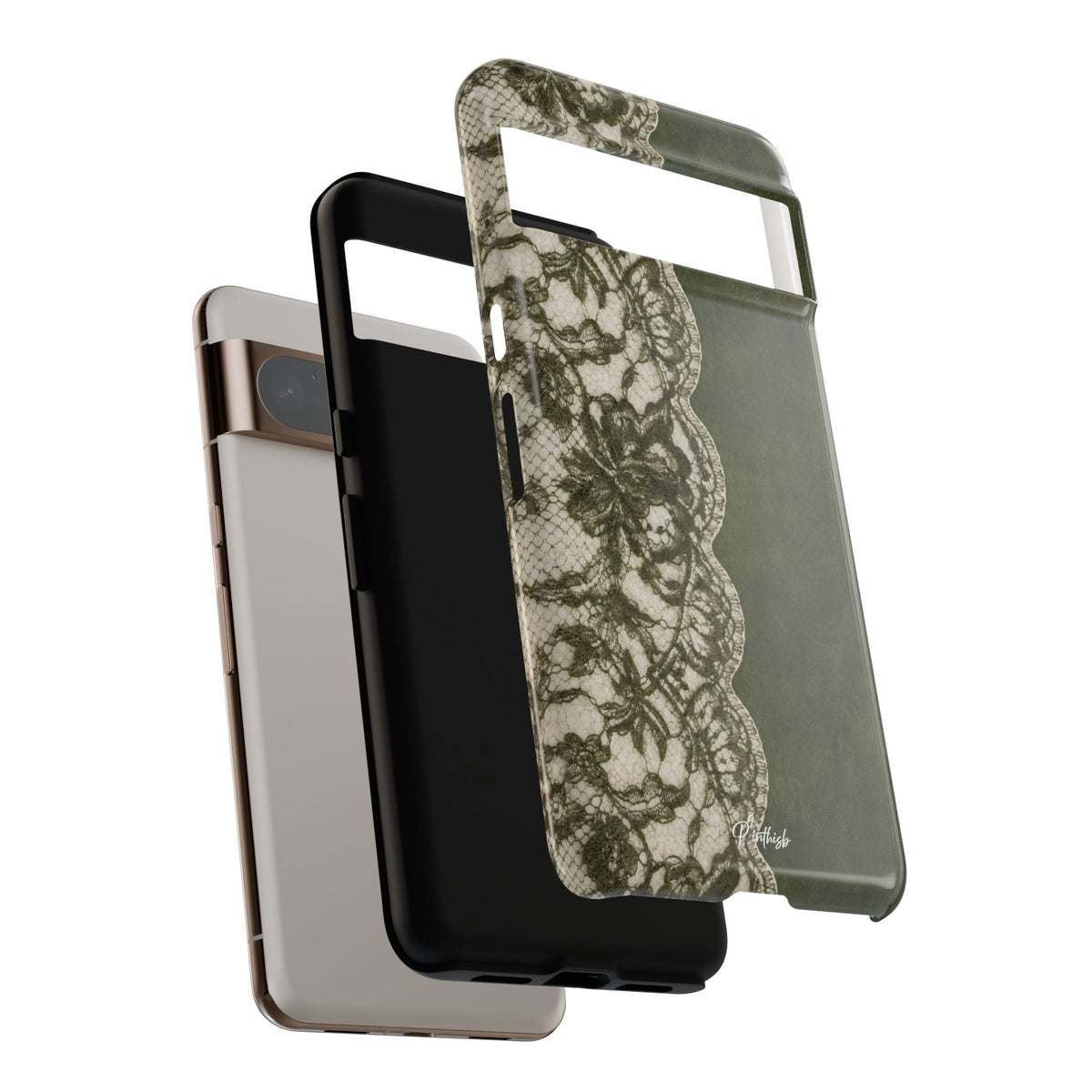 Olive Lace Tough Case