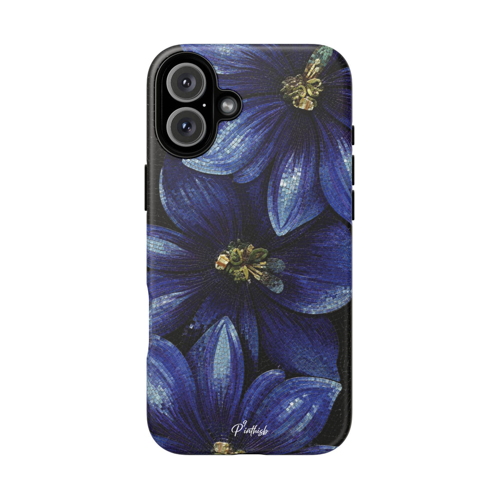 Blue Floral Tough Case