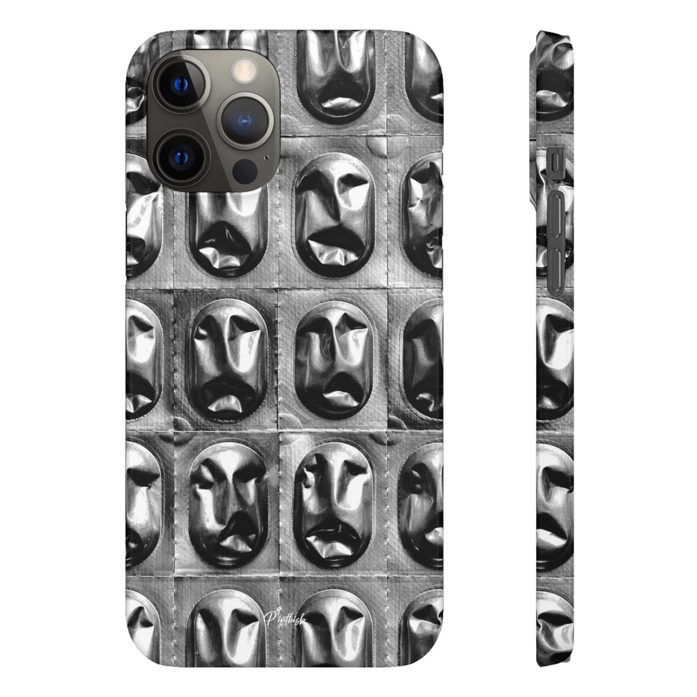 Metallic Mask Grid Snap Case