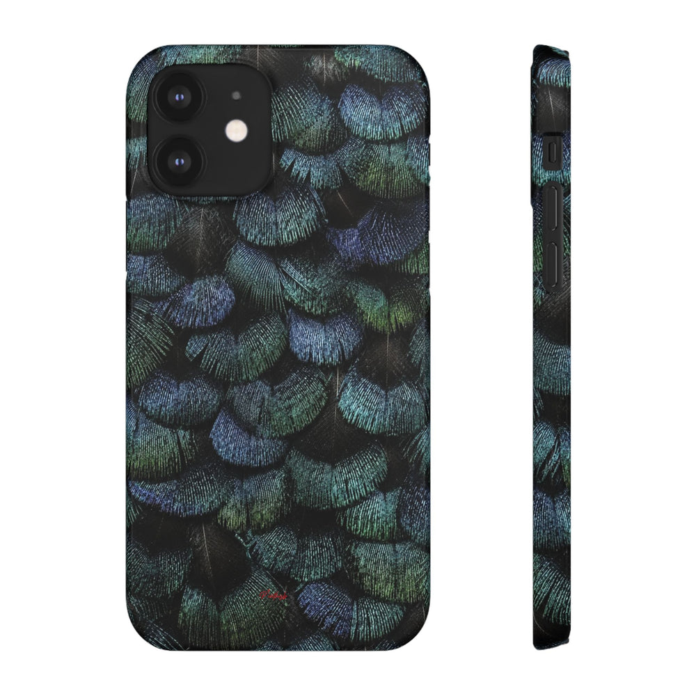 Iridescent Feather Snap Case