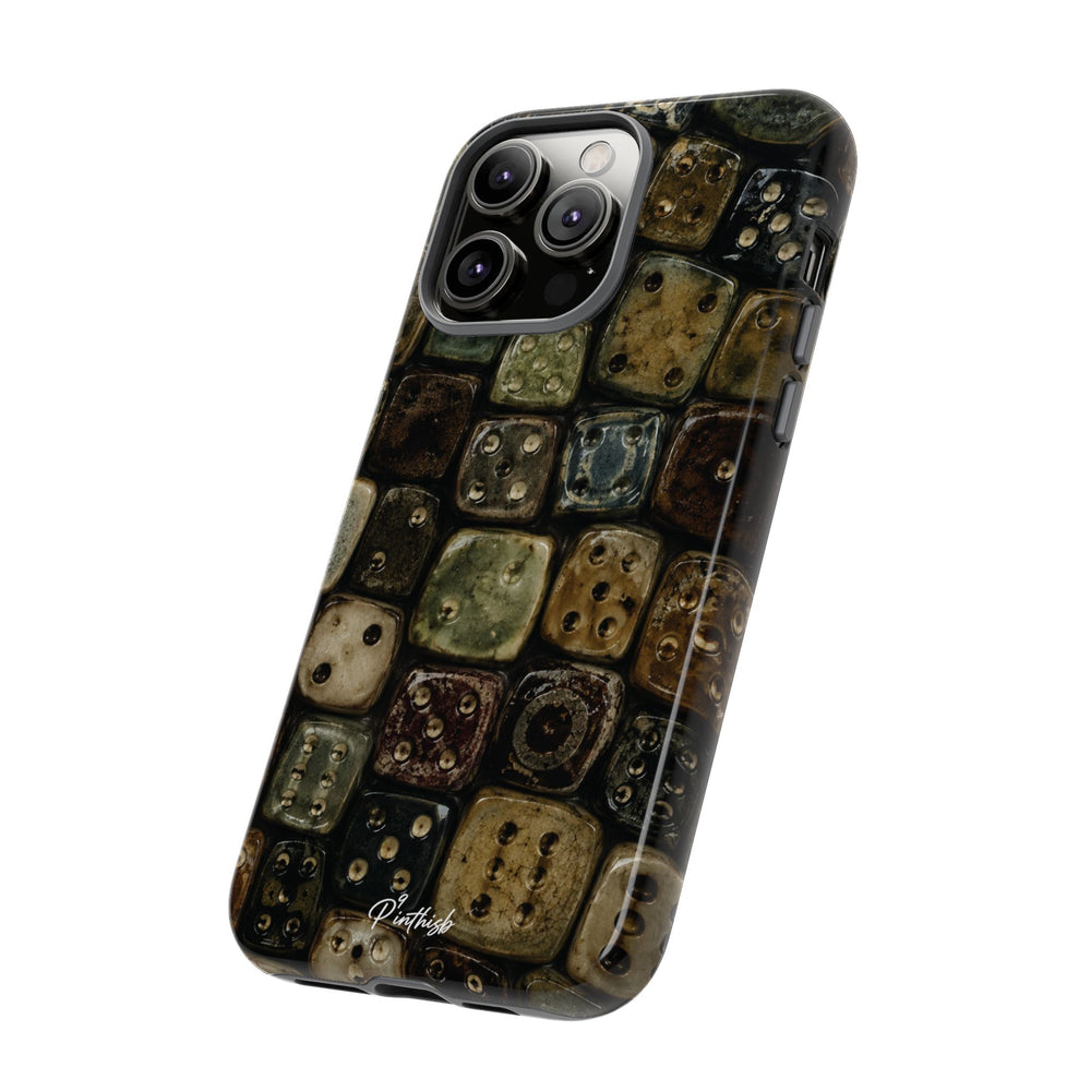 Vintage Dice Tile Phone Case