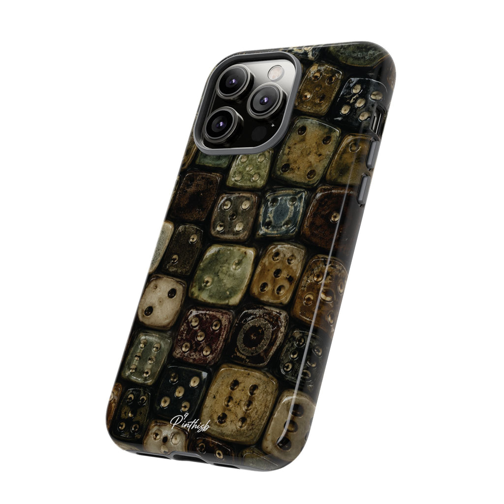 Vintage Dice Tile Phone Case