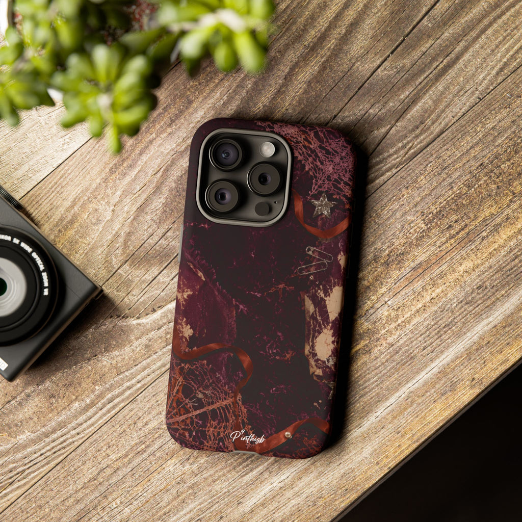 Dark Maroon Vintage Tough Case