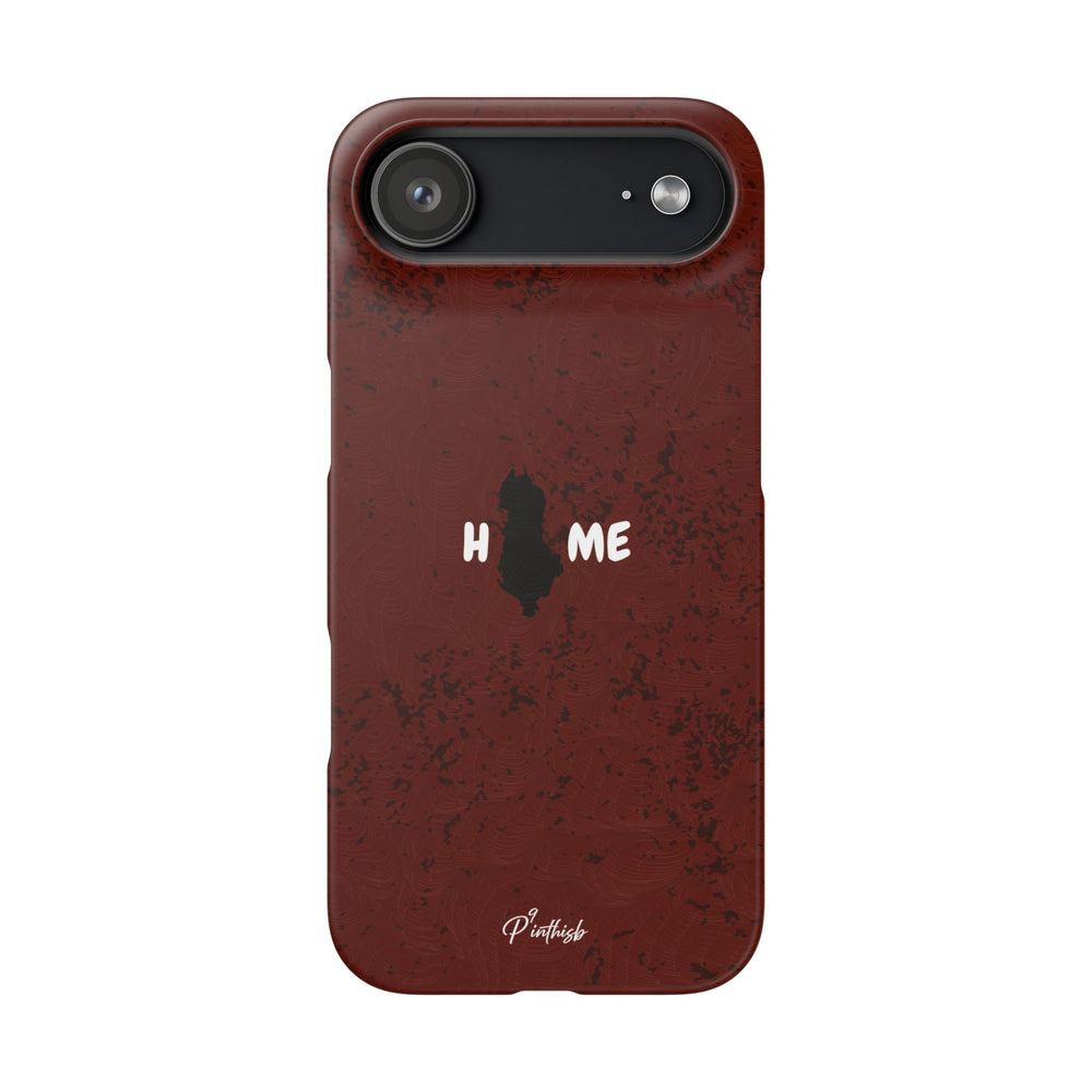 "HOME" Albania Snap Case