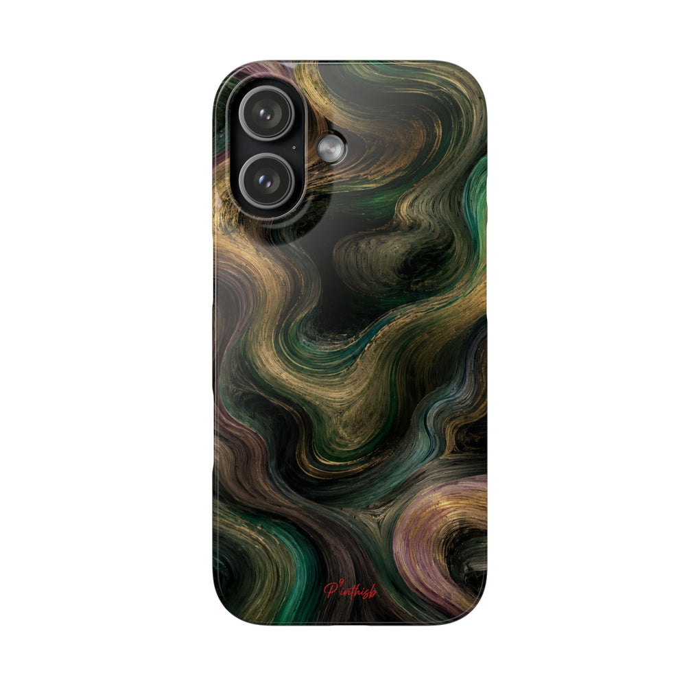 Marbled Forest Snap Phone Case