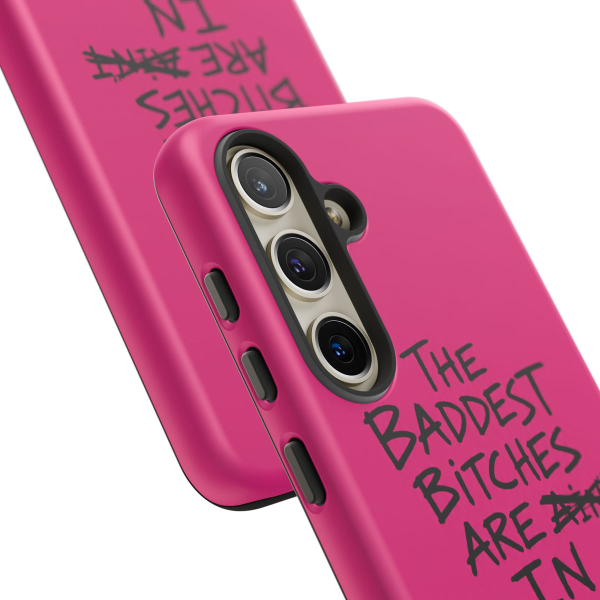 "The Baddest B*tches Are In Pogradec" Hot Pink Case