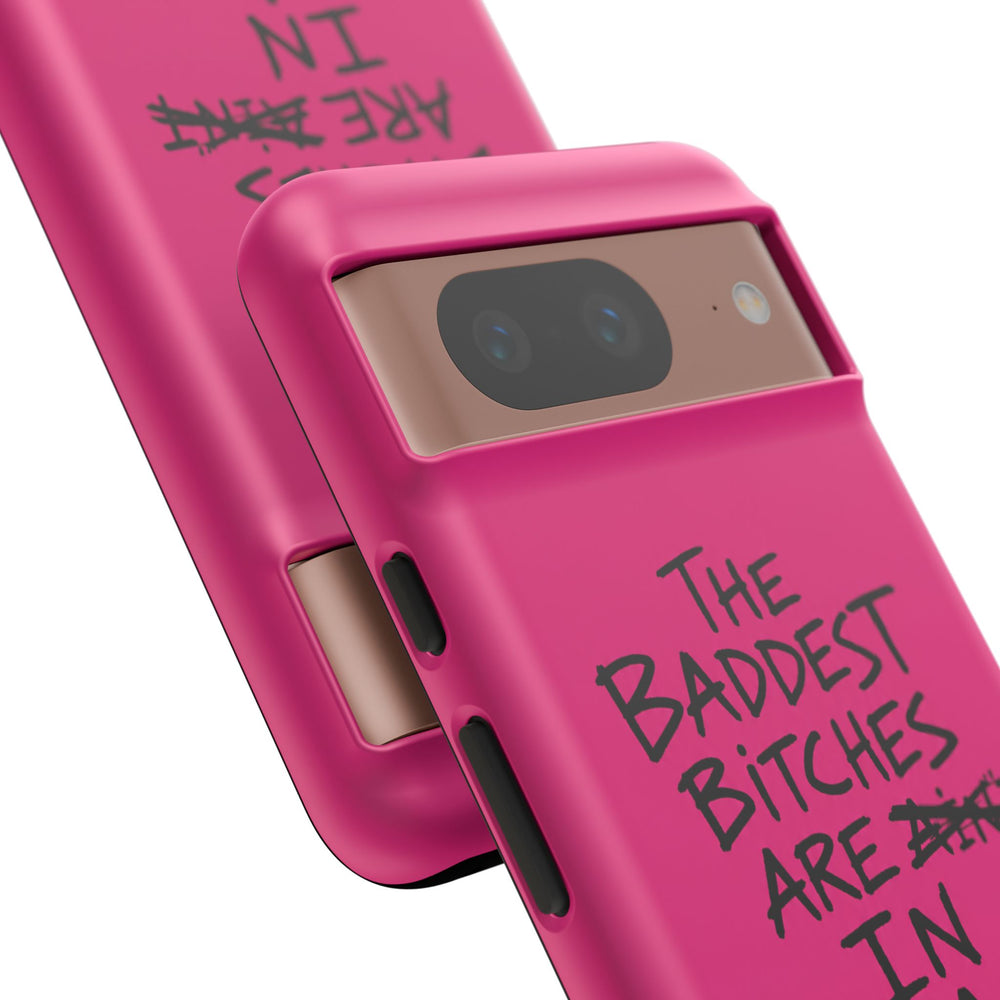 "The Baddest B*tches Are In Pogradec" Hot Pink Case