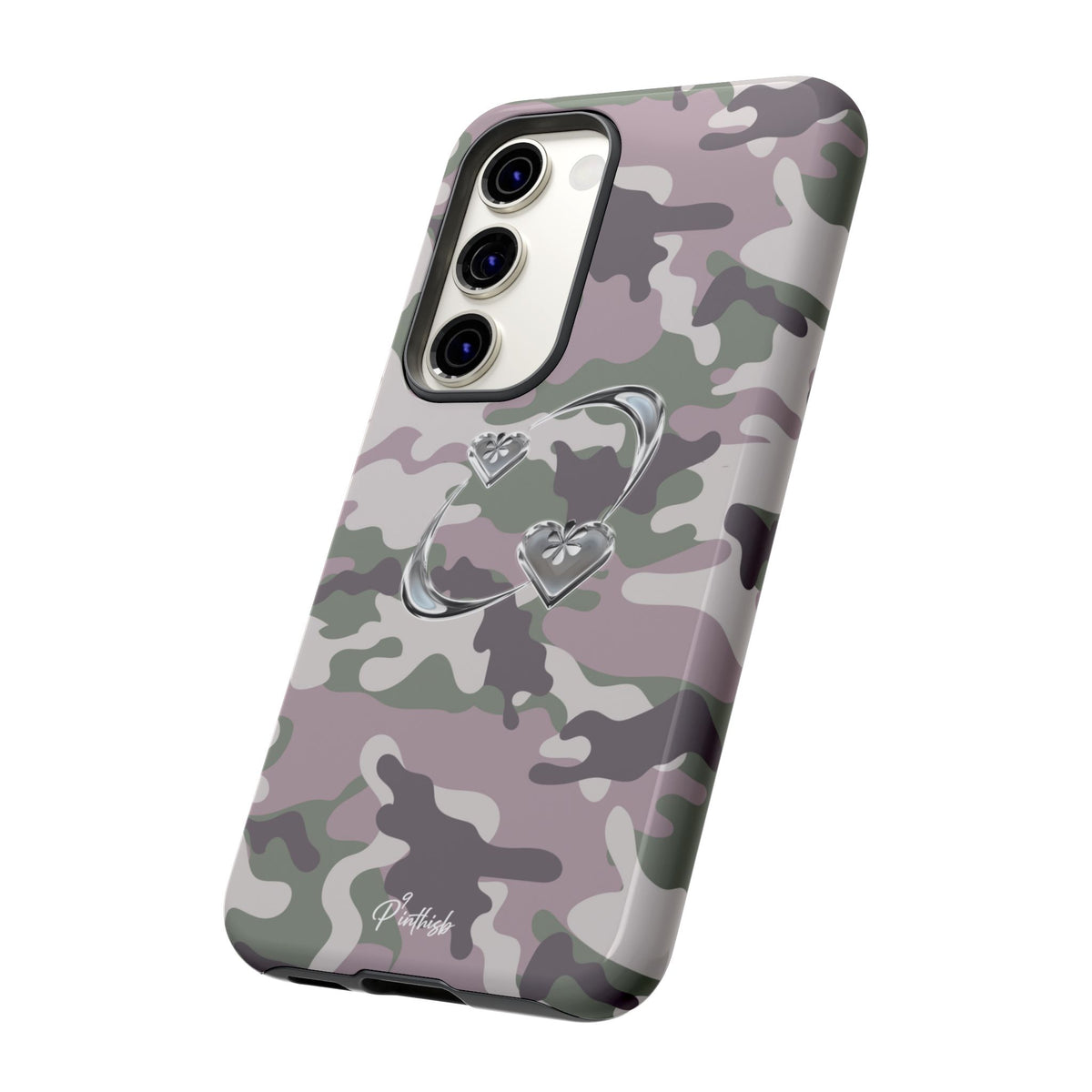 Camouflage Heart Tough Phone Case
