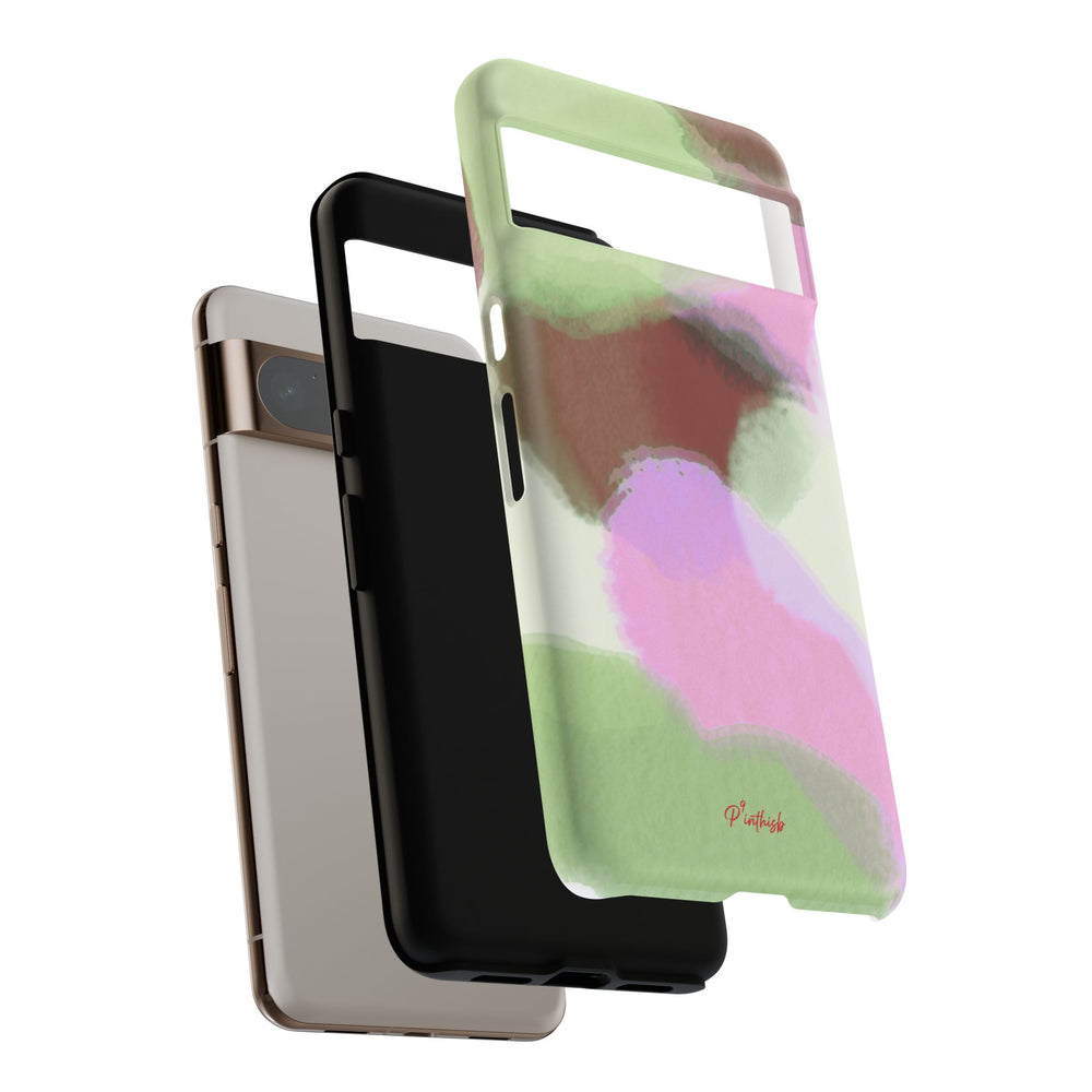 Abstract Pastel Camouflage Tough Phone Case