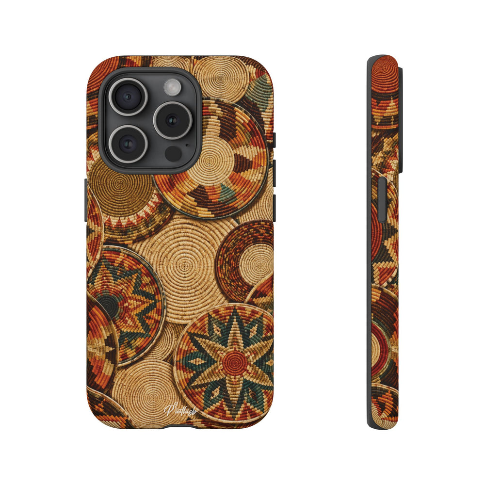 Bohemian Woven Basket Pattern Tough Case