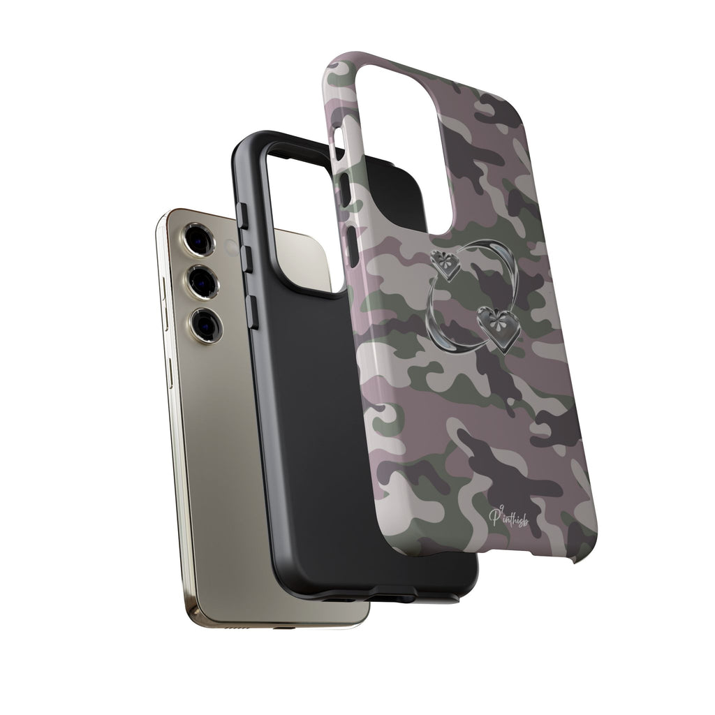 Camouflage Heart Tough Phone Case