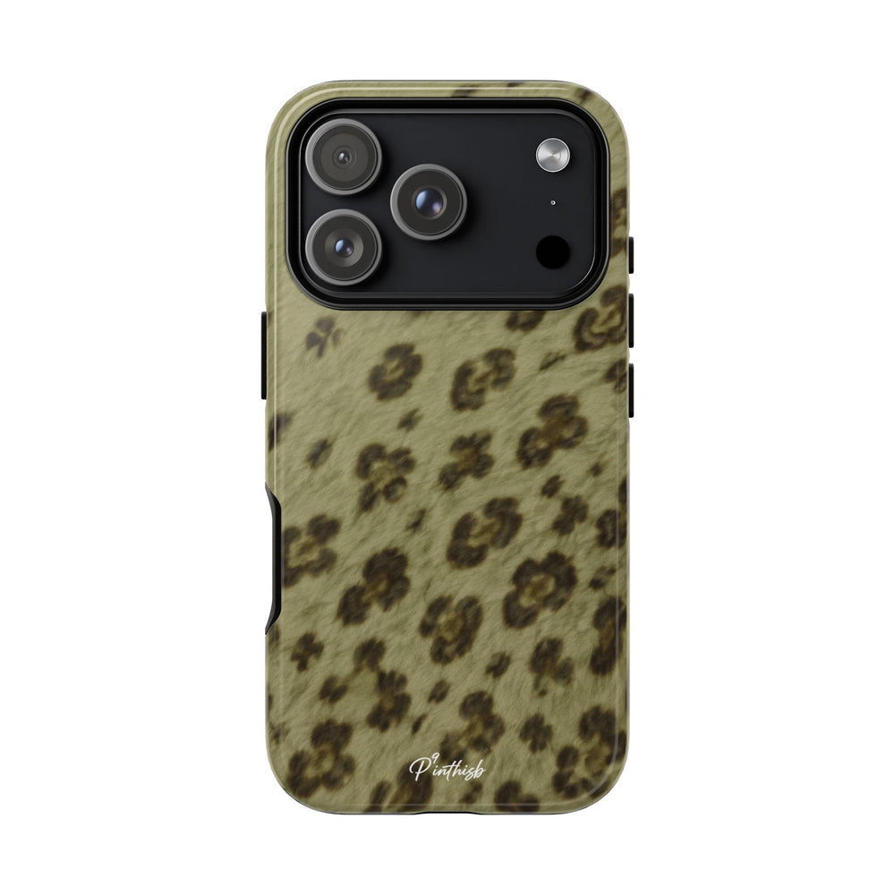 Olive Leopard Print Tough Case
