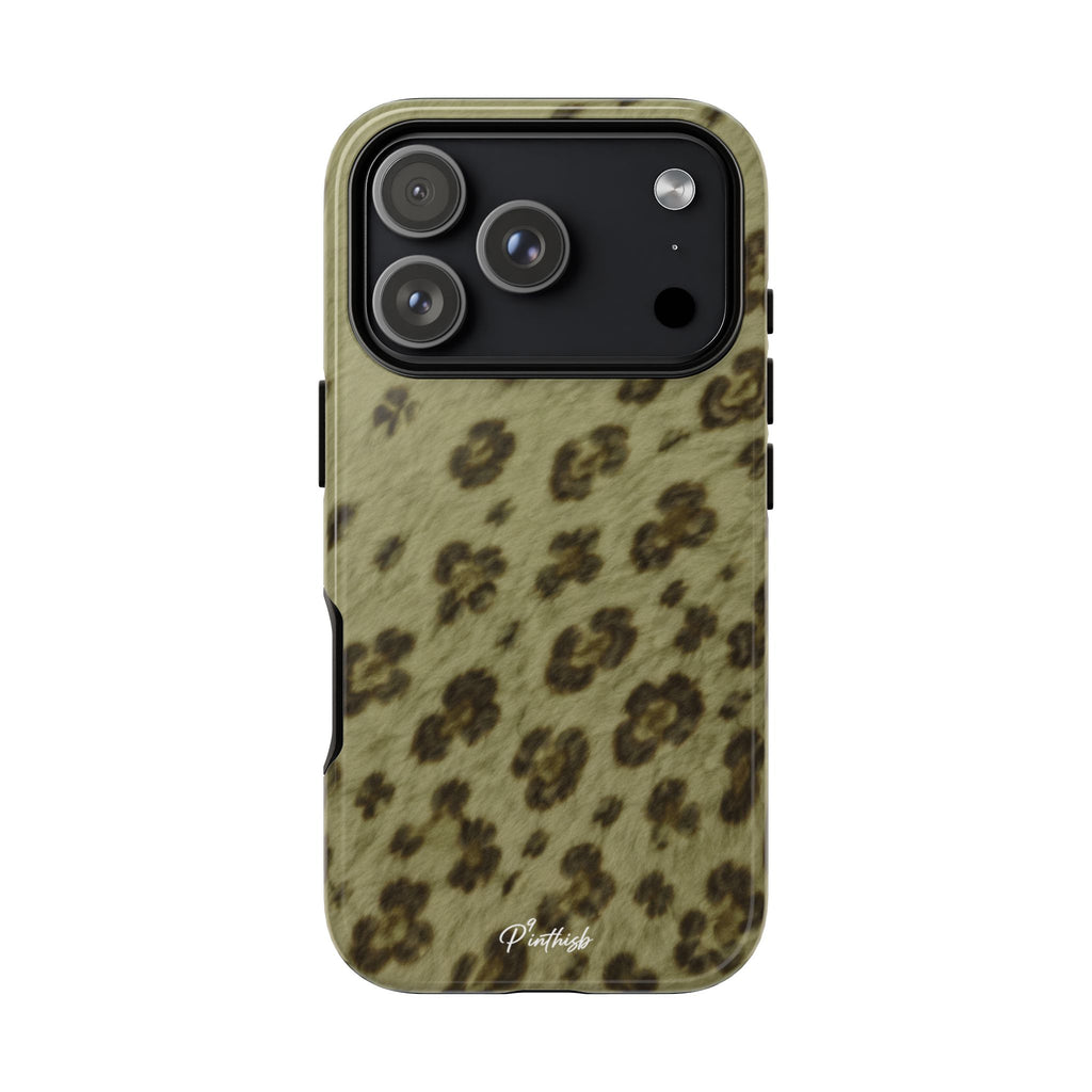 Olive Leopard Print Tough Case