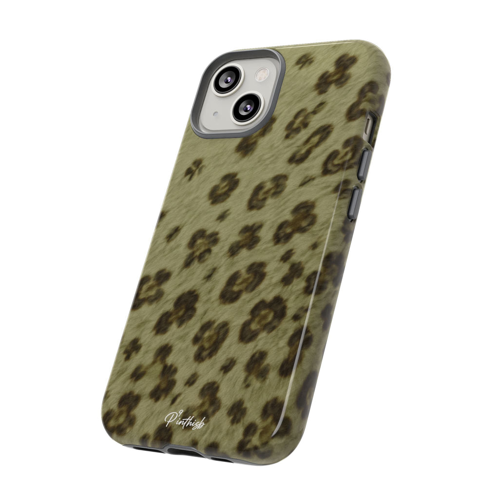 Olive Leopard Print Tough Case