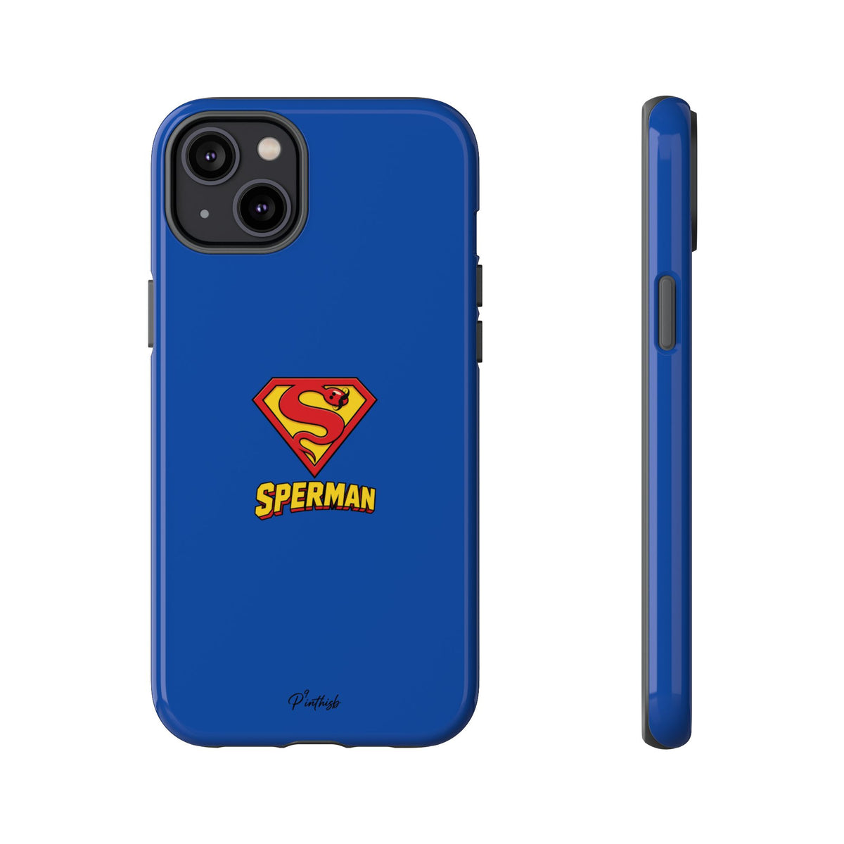 "SPERMAN" Parody Logo Tough Phone Case