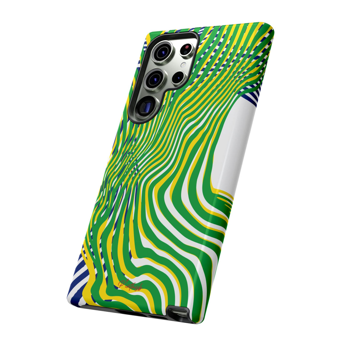 Abstract Green Wave Phone Case