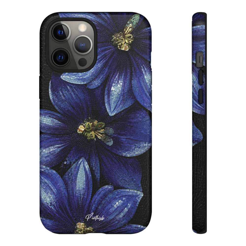 Blue Floral Tough Case
