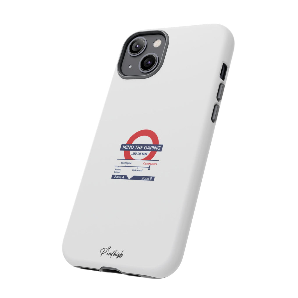 "Mind the Gaping" London Tube Parody Phone Case
