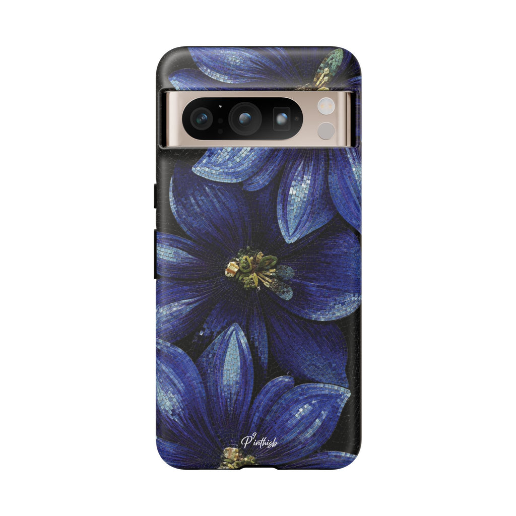 Blue Floral Tough Case