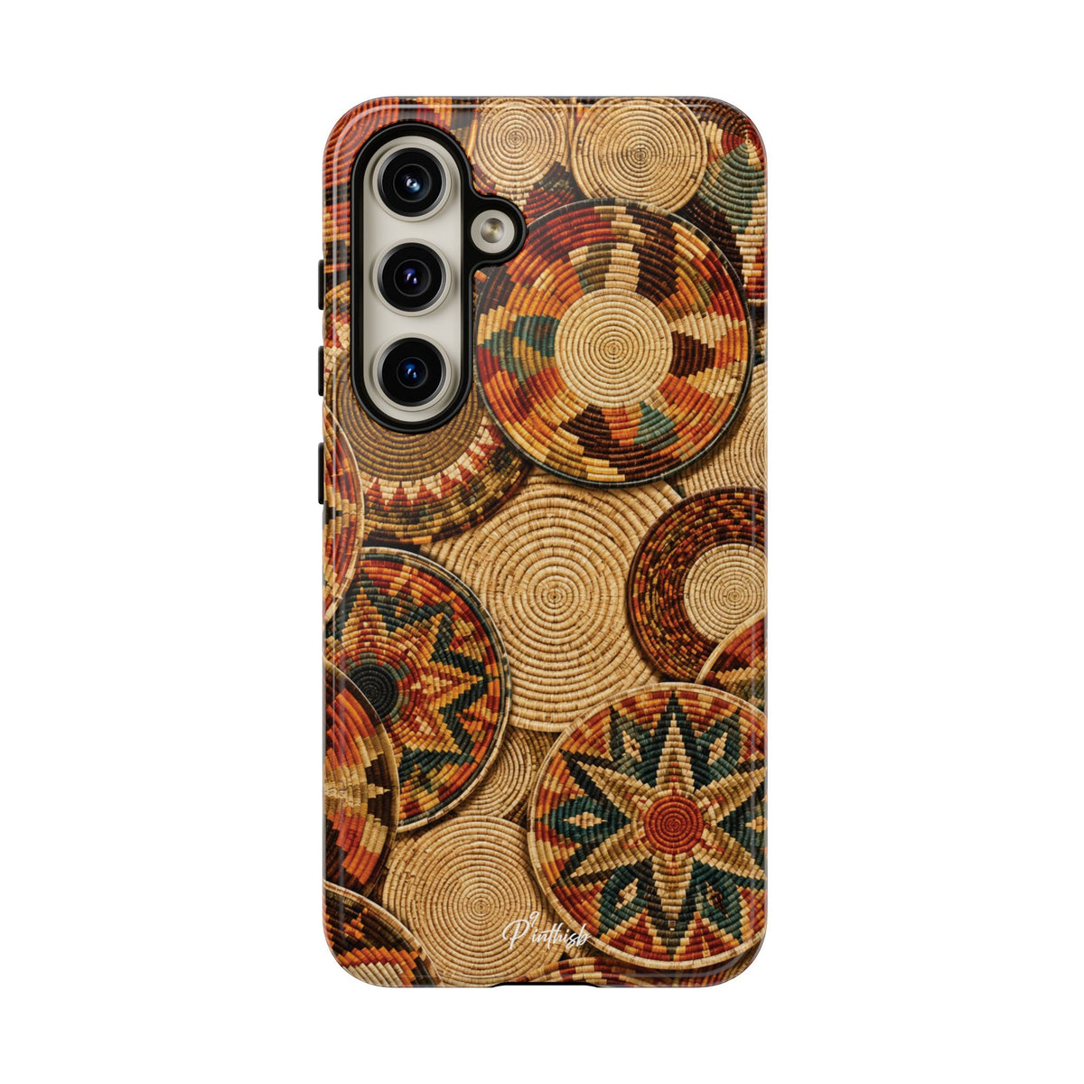 Bohemian Woven Basket Pattern Tough Case