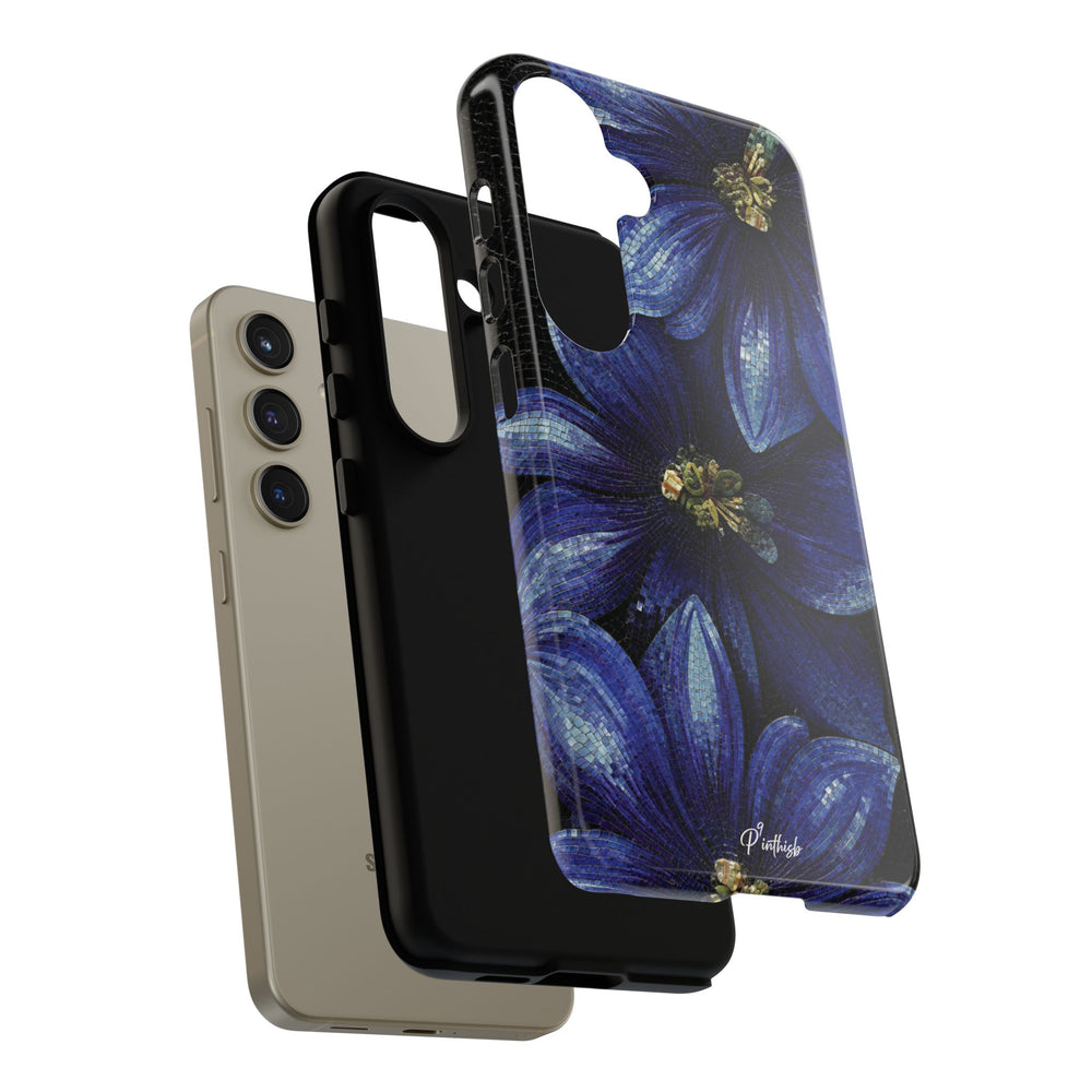 Blue Floral Tough Case