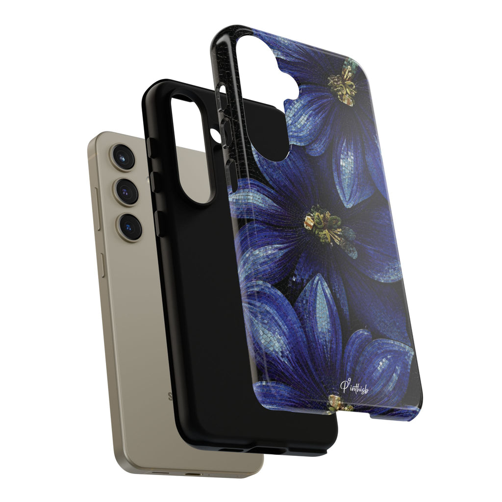 Blue Floral Tough Case