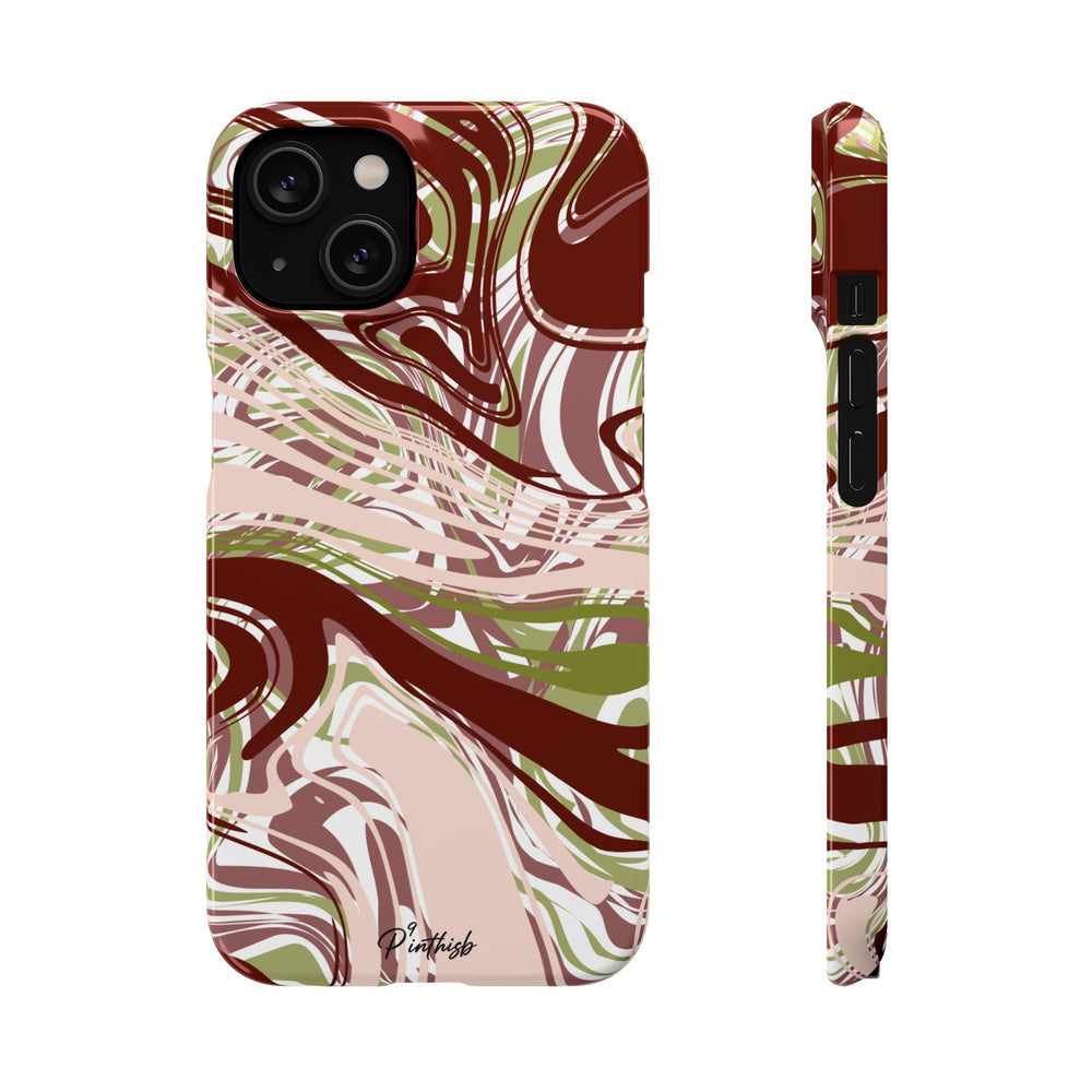 Abstract Marbled Snap Phone Case
