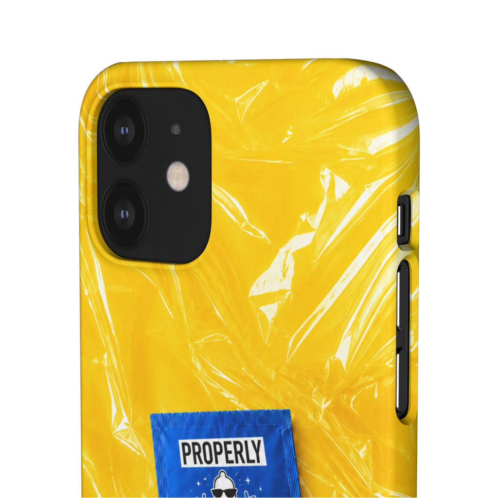 "Properly Protected" Graphic Snap Phone Case