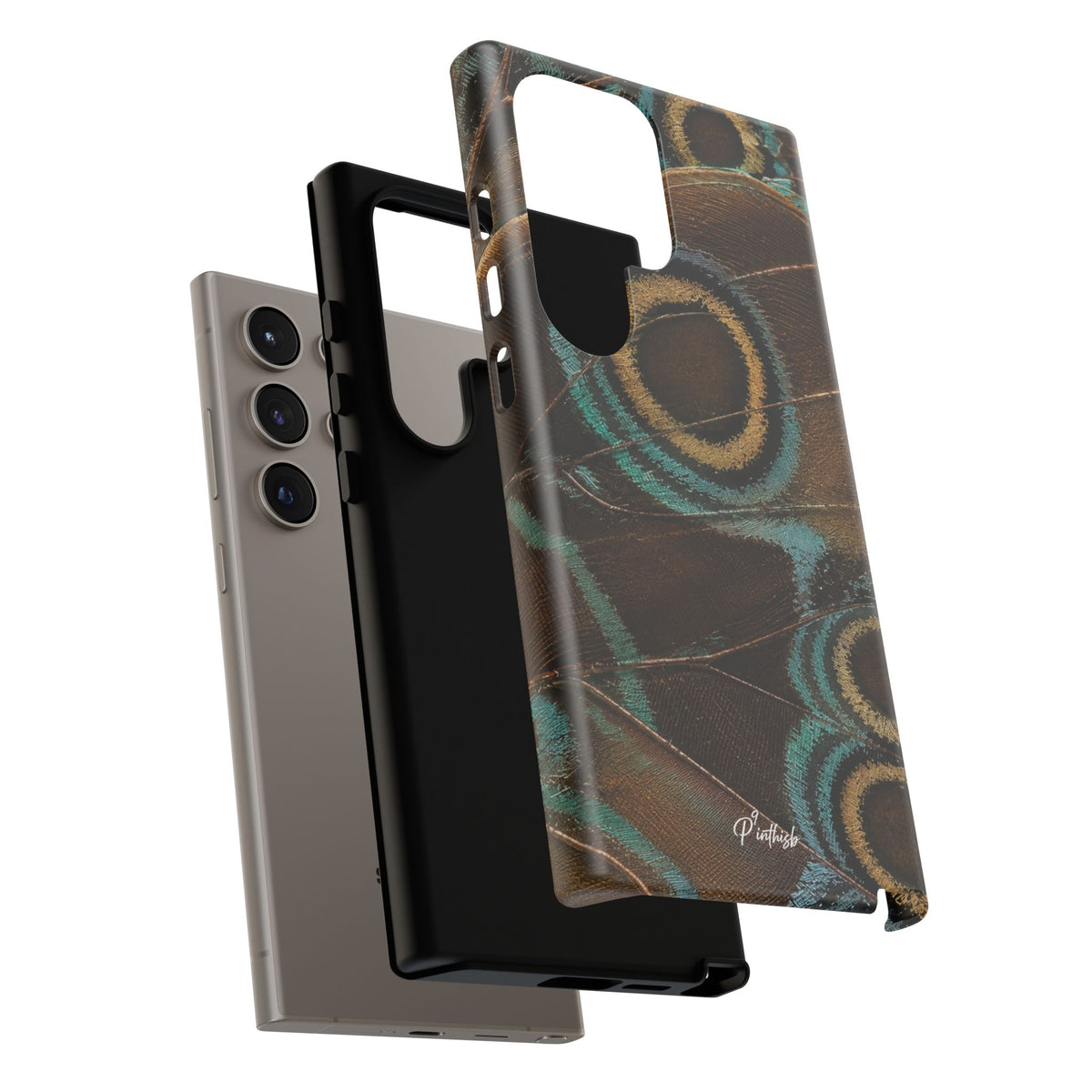 Peacock Feather Pattern Tough Case