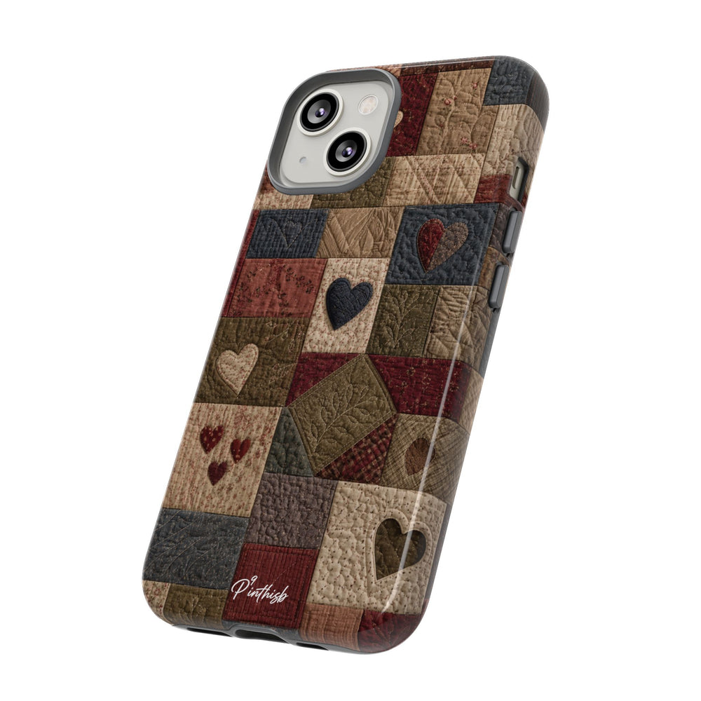 Patchwork Hearts Phone Case