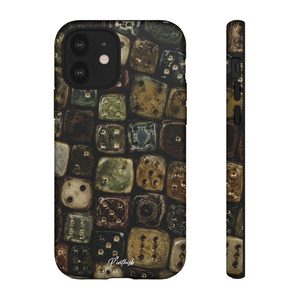 Vintage Dice Tile Phone Case