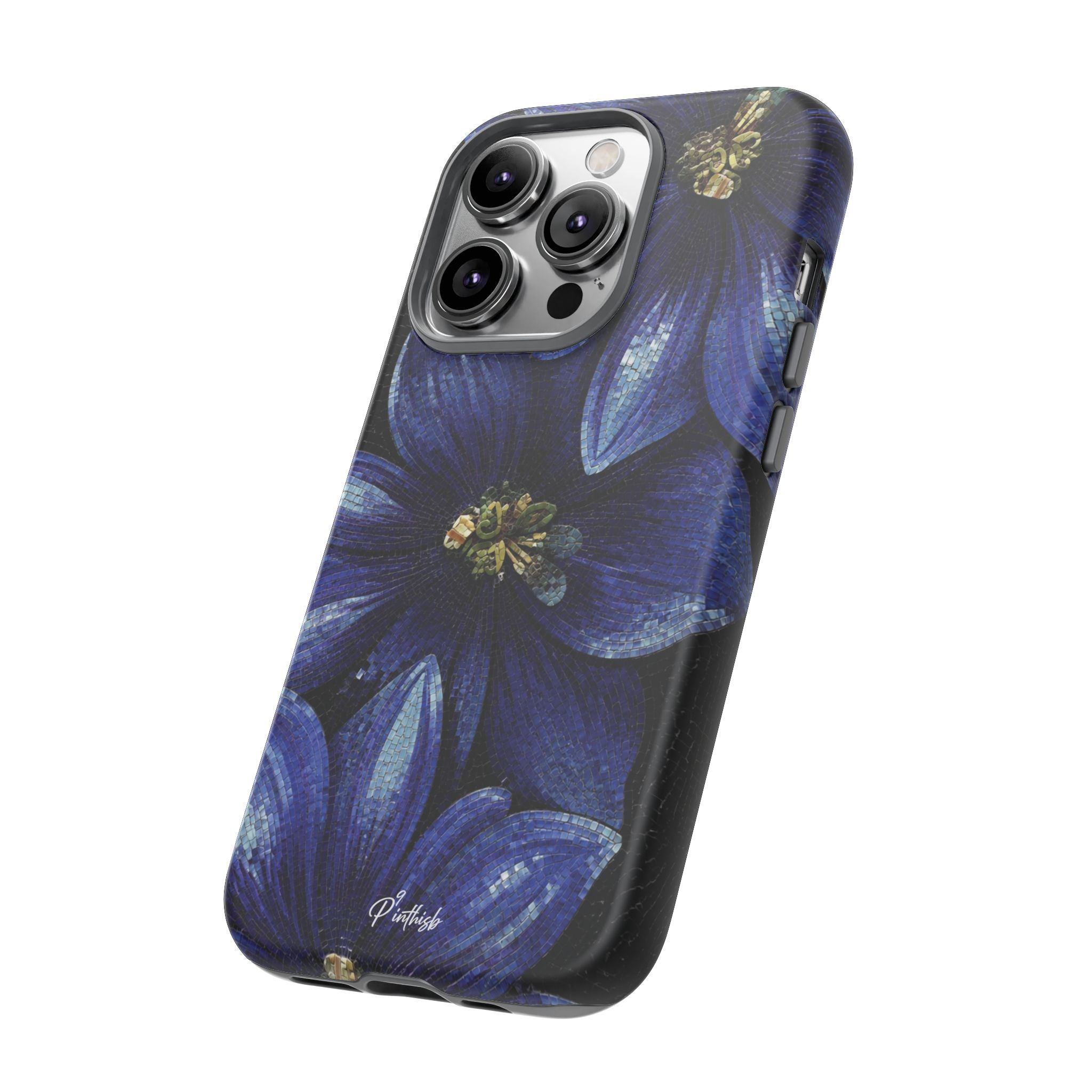 Blue Floral Tough Case