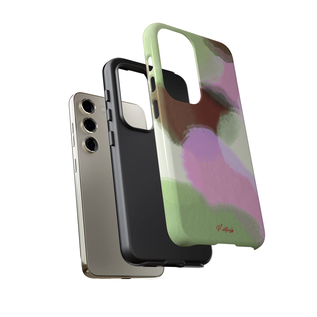 Abstract Pastel Camouflage Tough Phone Case