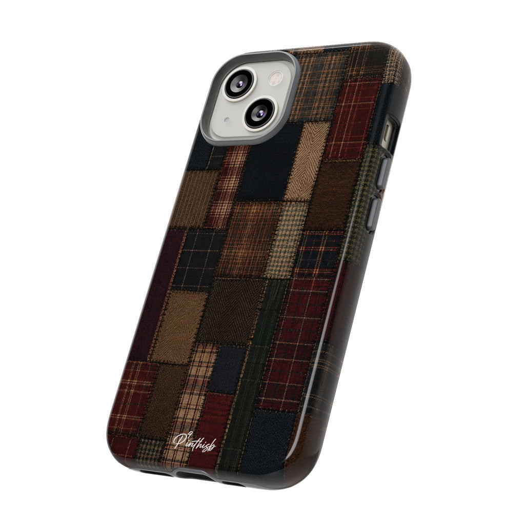 Plaid Patchwork Tough Phone Case