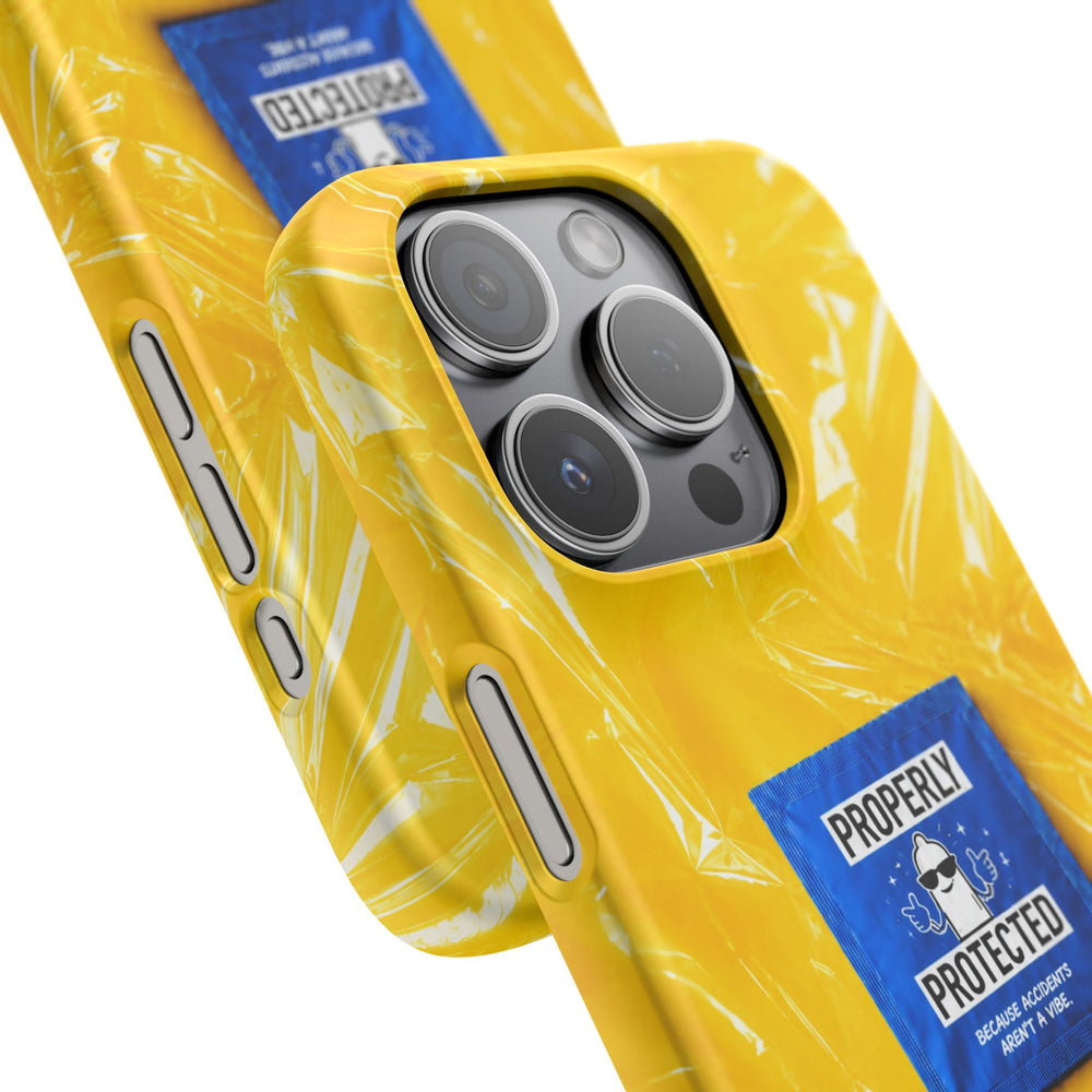 "Properly Protected" Graphic Snap Phone Case