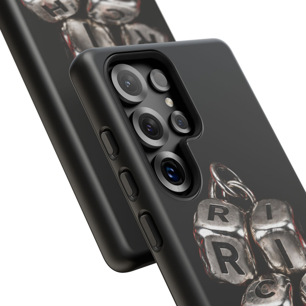 Metallic Dice 'RISK' Phone Case