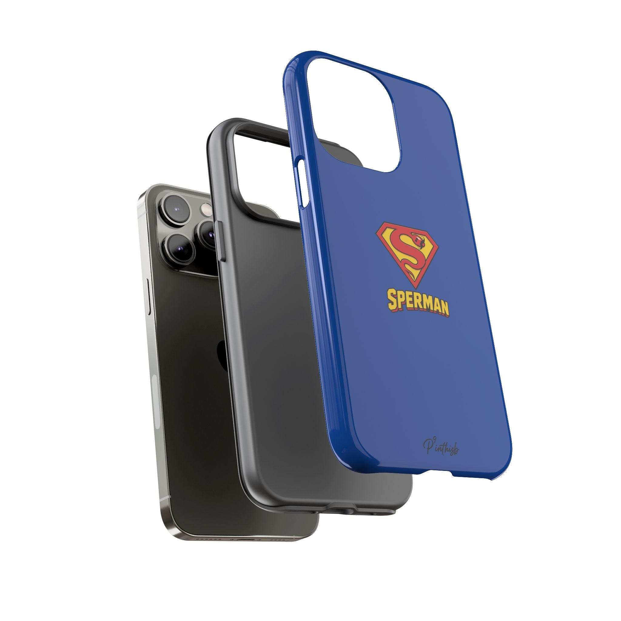 "SPERMAN" Parody Logo Tough Phone Case