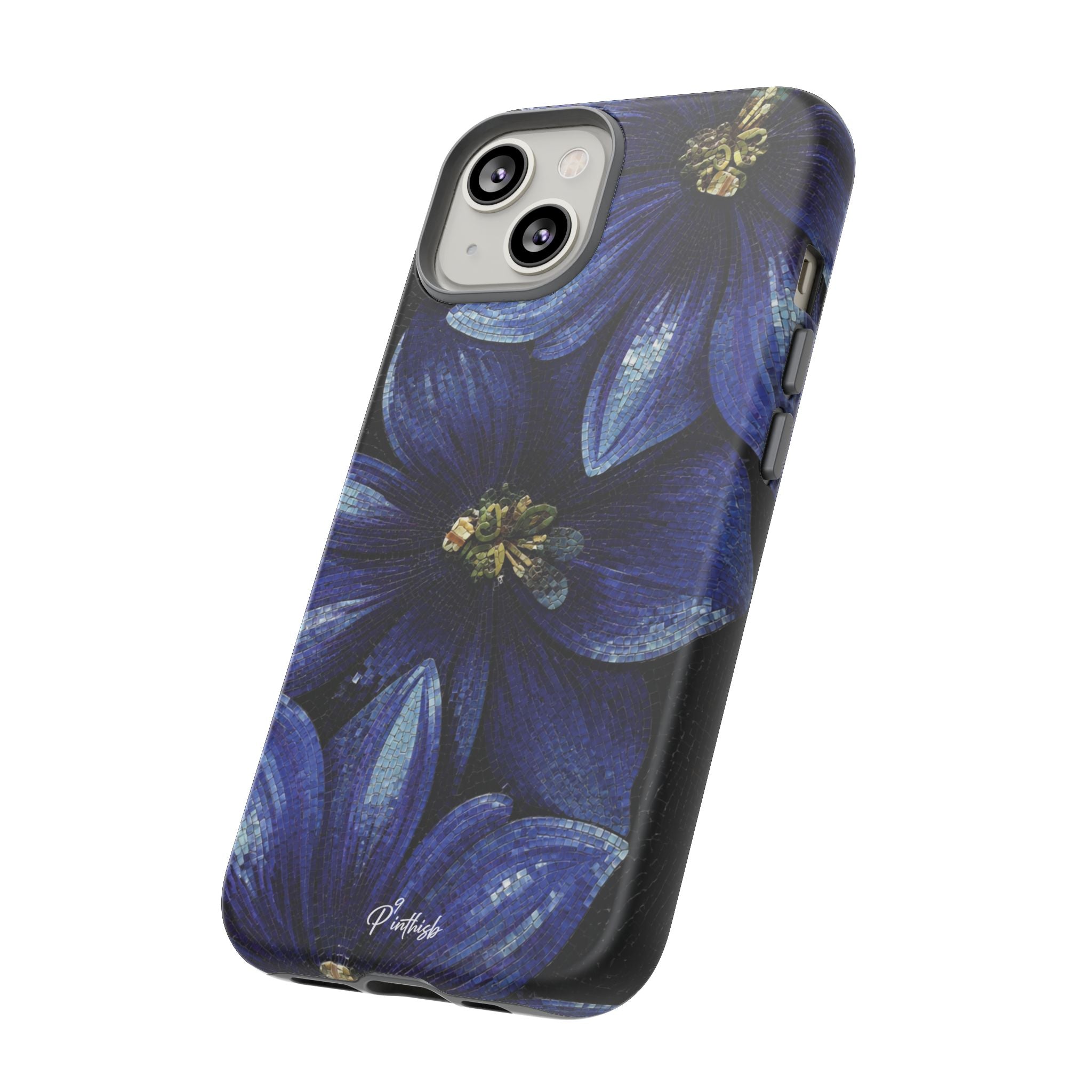 Blue Floral Tough Case