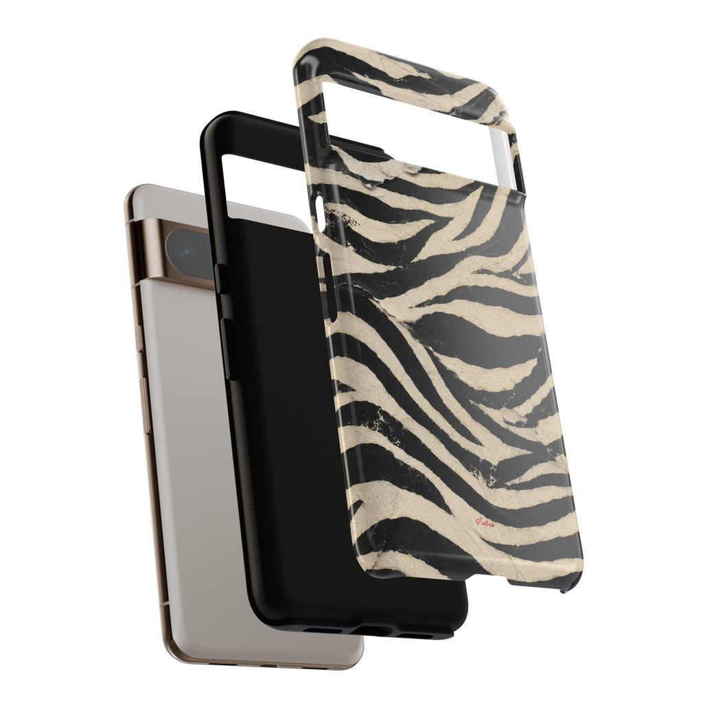 Wavy Peach & Mauve Tough Case