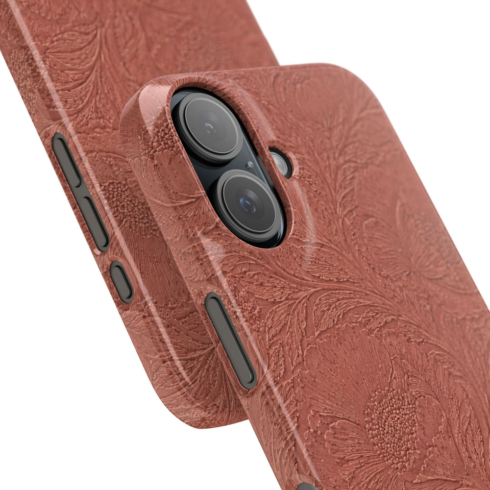 Embossed Floral Snap Case